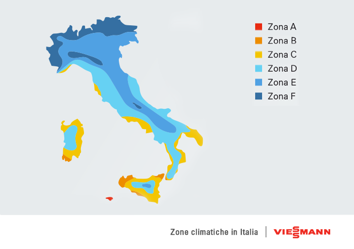 zone climatiche in italia